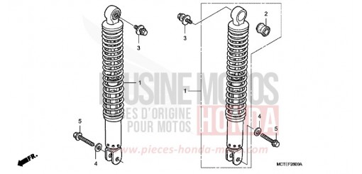 COUSSIN ARRIERE FJS600A7 de 2007